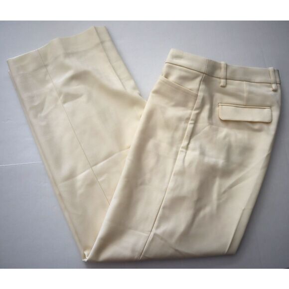 Banana Republic 746688 Women's Sz 10 Cream Lido Wide-Leg Italian Wool Pants - Picture 14 of 14